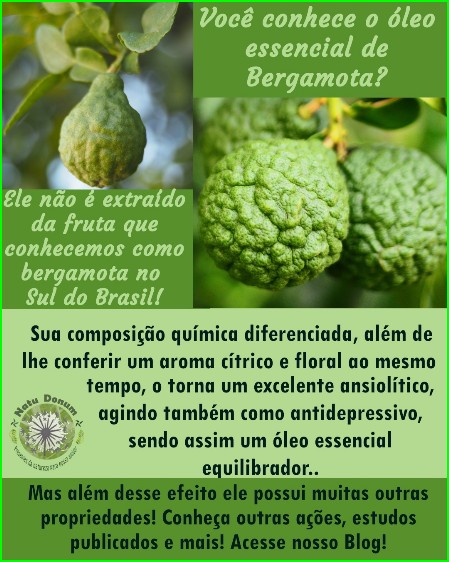 Óleo essencial de bergamota