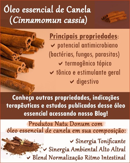 Óleo essencial de canela
