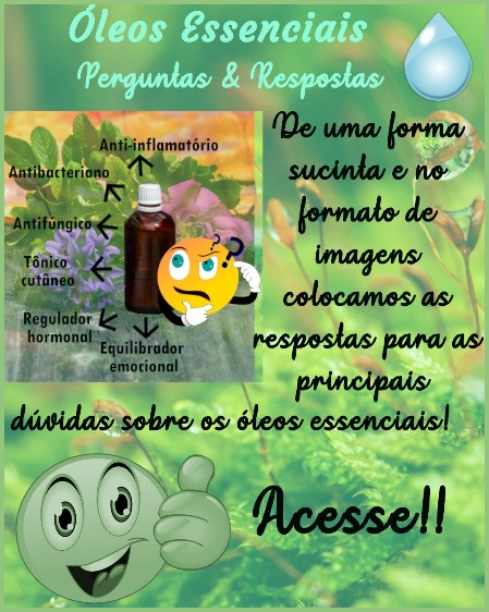 Óleos essenciais-Perguntas e Respostas