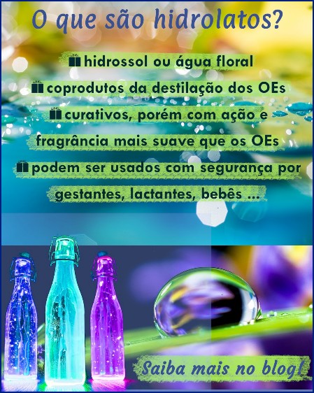 O que são hidrolatos