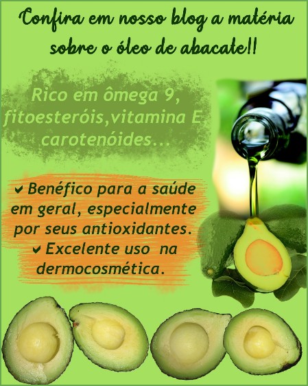 Óleo vegetal de abacate